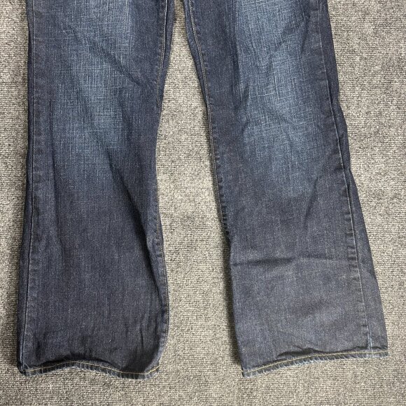 Old Navy Jeans Mens 36 Bootcut Dark Wash Cotton Pockets Zip Fly - Picture 2 of 9